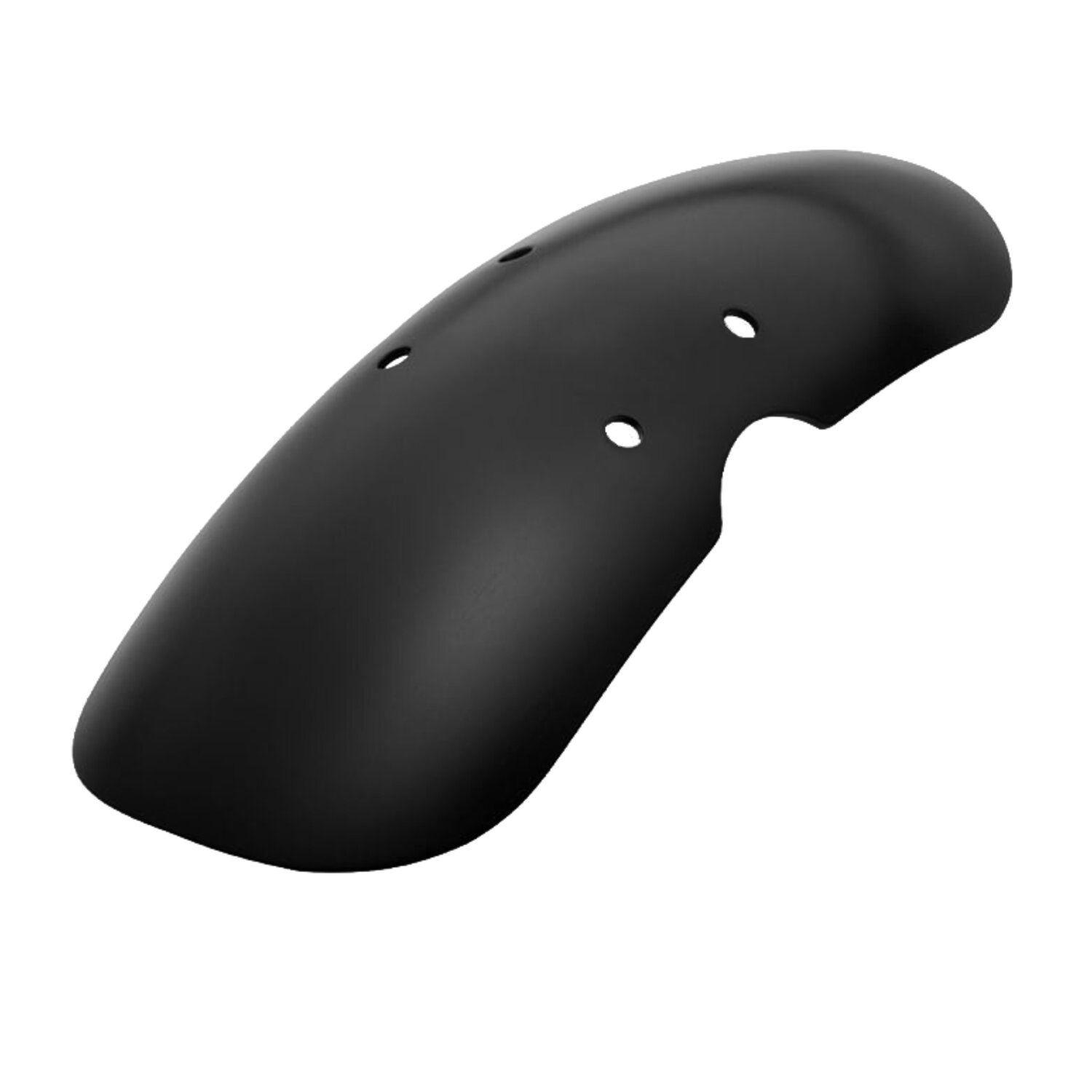 Motone, guardabarros delantero Shorty. Aluminio. Negro