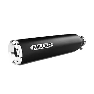 Miller, silenciadores slip-on Destiny. Euro 5. Negro mate
