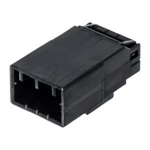 NAMZ, conector AMP Multilock. Negro, macho, 4 pines