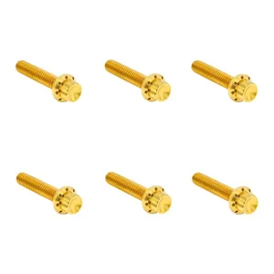 Arlen Ness, Kit de Hardware de 12 Puntos de Titanio, Cubierta Lateral, Gold