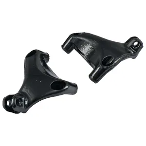 Juego de soportes para estriberas de pasajero. Negro