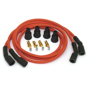 Dynatek, juego de cables de bujía de 7 mm. Rojo