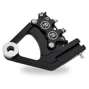 PM, Pinza/soporte trasero de una pieza de 4 pistones. Negro CC