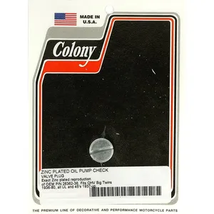 Tapón Colony, válvula de retención de la bomba de aceite