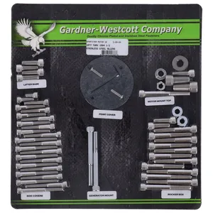 Juego de tornillos de motor, allen de acero inoxidable