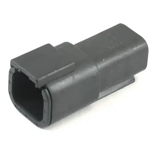 NAMZ, conector Deutsch DTM. Negro, hembra, 4 pines