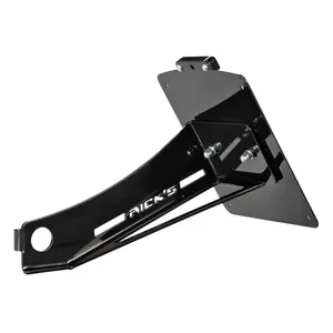 Rick's Motorcycles, kit de placa de matrícula lateral. Negro