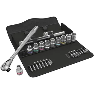 Kit de interruptor metálico de trinquete Wera Zyklop de 1/2" Medidas US