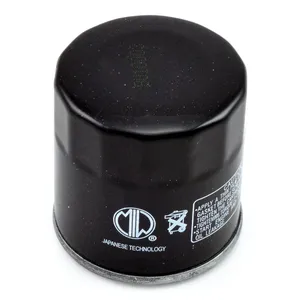 MIW, filtro de aceite de rosca. Negro