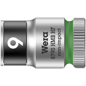 Wera Zyklop 3/8" llave de vaso con función de retención - Métrica 9.0