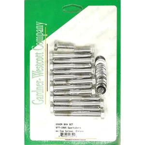 GW, kit de pernos para caja de balancines Sportster. Hexagonal, cromado