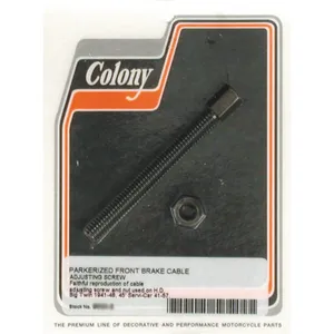 Colony, ajustador de cable de freno delantero. Parkerizado negro