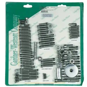Juego de tornillos del motor, acero inoxidable pulido con cabeza Allen