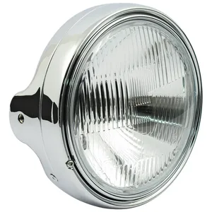 Faro delantero H4 estilo LTD de 7". montaje lateral. Cromado