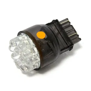 Bombilla LED cuña para intermitente, base #3157. Luz ámbar