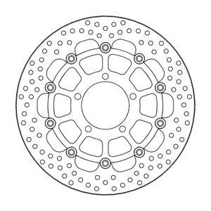 Rotor de freno flotante serie Halo de Moto-Master