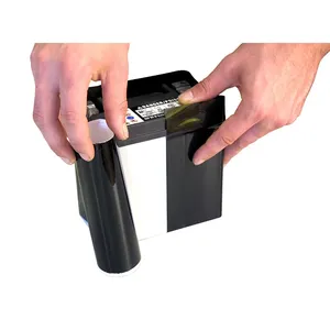 MCS, juego de pegatinas para batería. Negro brillante