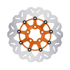 Disco de freno Galfer. Wave. Flotante. Naranja. 300x5mm
