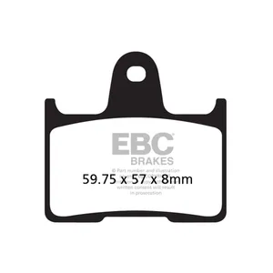 EBC, pastillas de freno. V-Pad semi sintered de cobre