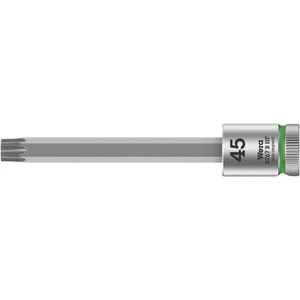 Bit de vaso Torx® Wera Zyklop 3/8" TX45 con función de sujeción