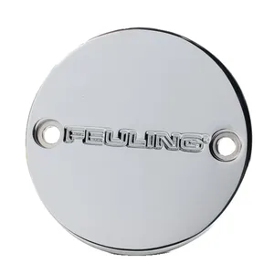 Feuling, tapa de puntos. Logo de texto Feuling. Cromado <span style="color: red;font-size: 0,5em">- PEDIDO ESPECIAL -</span>
