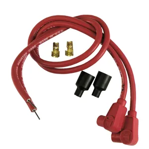 Taylor, juego de cables de bujía universales de núcleo de carbono de 8 mm. Rojo