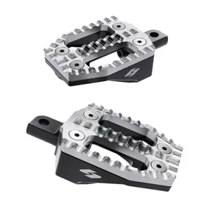 Kraus, juego de estriberas EXO. Parte superior de aluminio negro / Base de aluminio mecanizado