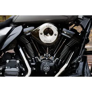 Kit de filtro de aire S&S, Stealth con gota cromada Lava