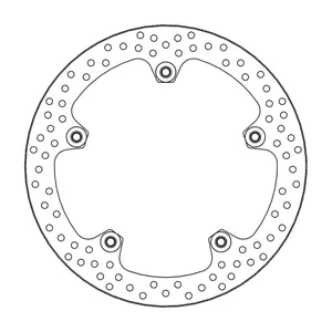 Rotor de freno fijo remachado serie Halo de Moto-Master