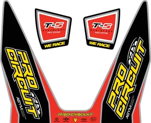 Exhaust stickers - decal kit with T-5 logo