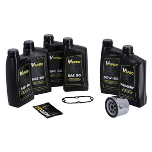 MCS, kit d'entretien 'Big Oil'. Minéral SAE50. Filtre chromé