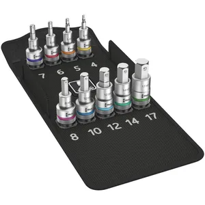 Juego de puntas de vaso hexagonales Wera Zyklop accionamiento 1/2" - Métricas