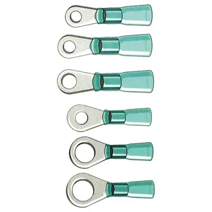 Standard Co, conectores de terminal anular #6. Azul