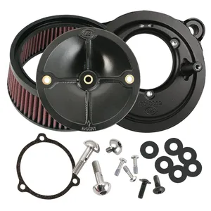 S&S, kit de filtro de aire Stealth. Para cuerpo de acelerador S&S de 58mm