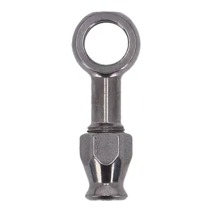 Goodridge, racor banjo recto de 3/8" (10mm). Acero inoxidable