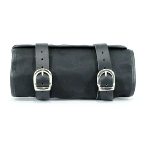 Longride, bolsa de herramientas de algodón encerado. Negro