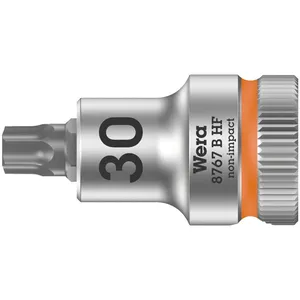 Bit de vaso Torx® Wera Zyklop 3/8" TX30 con función de sujeción