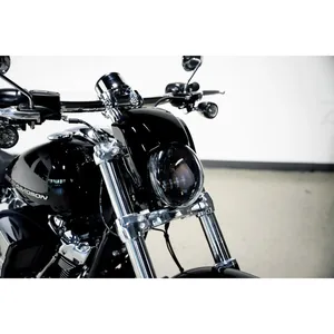 Cult-Werk, kit de faro delantero. 'Estilo Night Rod'. Negro brillante
