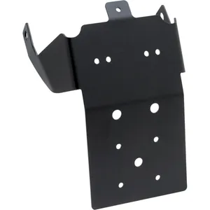 Soporte de matrícula DMP, para montar bajo el guardabarros. Negro