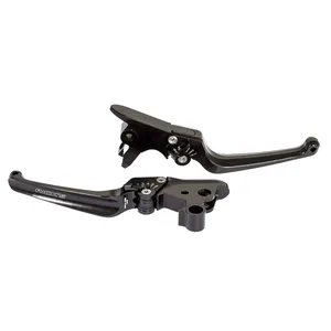 Rick's Motorcycles, juego de palancas de freno y embrague Classic. Negro
