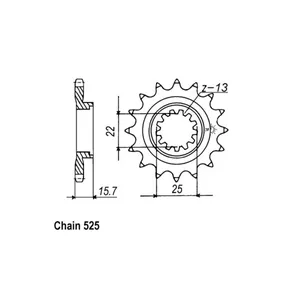 Piñón delantero JT 1535.15