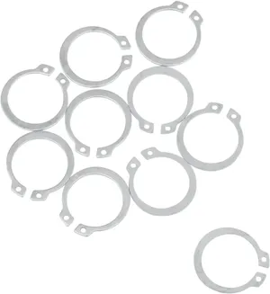 Kit de anilha/anel de retenção de eixo secundário - Anilha O-RING com anel elástico