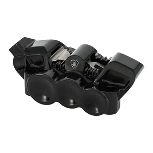 Arlen Ness, pinza radial mono-bloque de 6 pistones. Izquierda. Negro