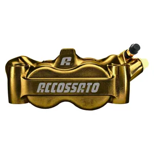 Pinza de freno radial Monoblock Accossato de 100 mm derecha. Dorada