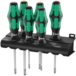 Juego de destornilladores Wera 6 uds. Kraftform 300 plus