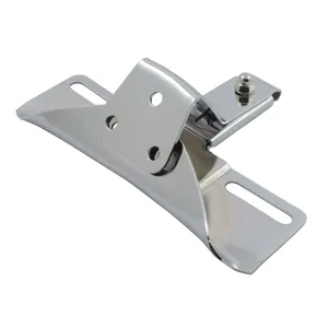 Soporte de matrícula estilo OEM, 3 orificios. Cromado