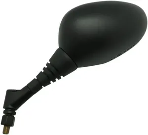 Espejo retrovisor universal con marca E montado en manillar de motocicleta