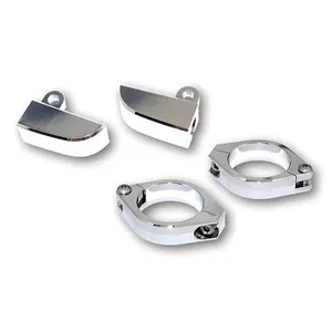 Paco, kit de montaje de horquilla para intermitentes. 35-37mm. Cromado