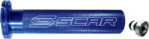 Tubo de acelerador de aluminio para motocross con rodamiento - Tubería Azul