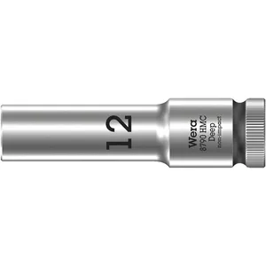 Wera, llave de vaso profunda de 12 mm